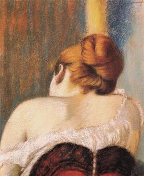 Federico Zandomeneghi : Woman in corset